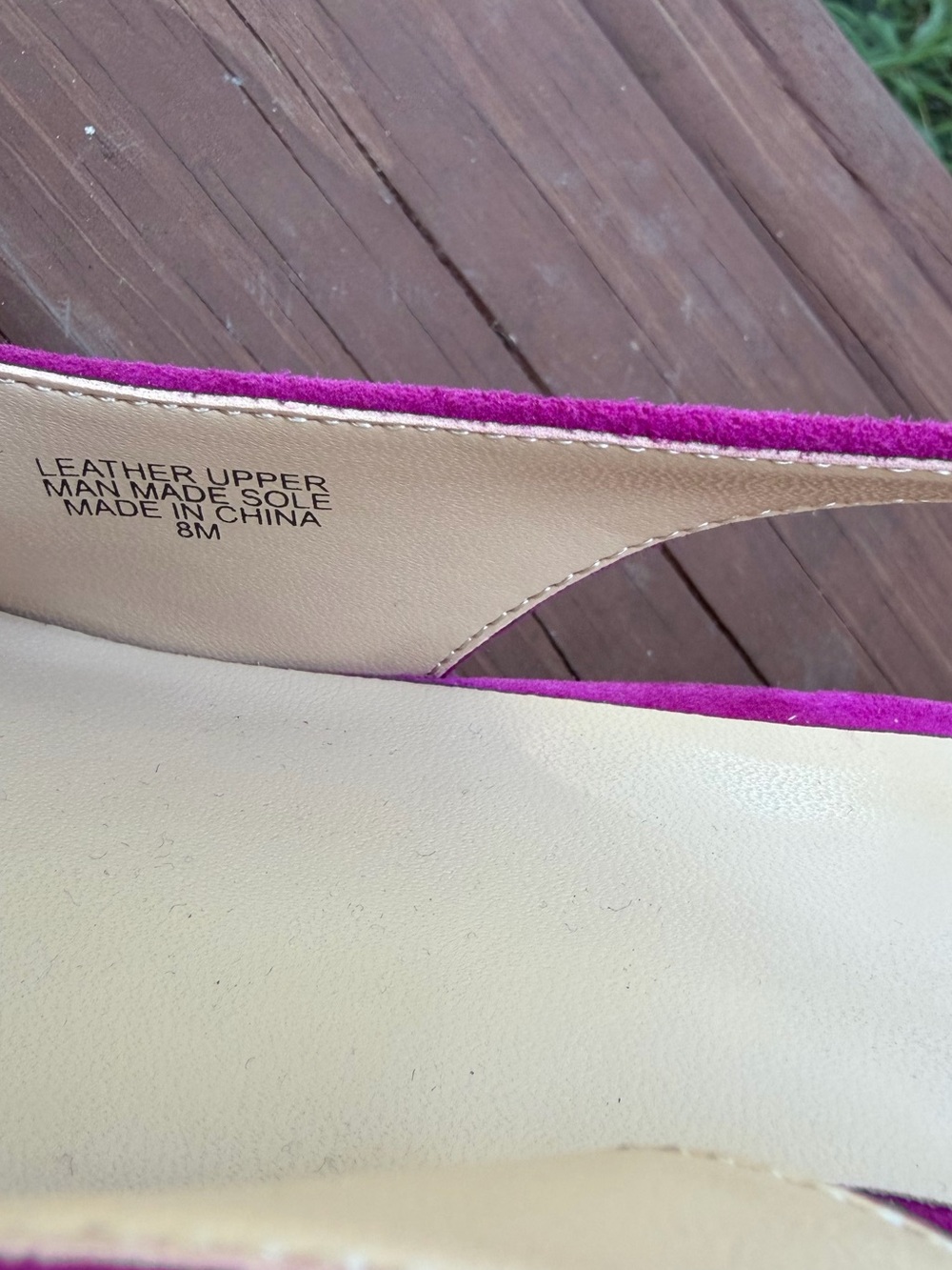 Ann Taylor Fuchsia Suede Block Heel Slingback Pumps 8M $158 Retail - Picture 8 of 9